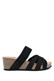 K14107 Kifidis Soft Step Kadın Dolgu Topuklu Mantar Terlik 36-41