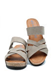 K14107 Kifidis Soft Step Kadın Dolgu Topuklu Mantar Terlik 36-41