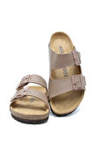 KS10260SK Kifidis Soft Step Kadın Çift Bantlı Mantar Terlik 36-41