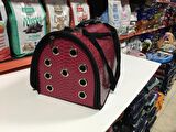Orijin Kedi Köpek Deri Flybag Taşıma Çantası Fusya 42X26X25 cm