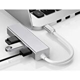 DAYTONA FC-05G USB Type-C => 1RJ45 (GIGABIT)+3*USB 3.0PORT ÇEVİRİCİ