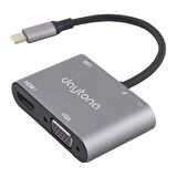 DAYTONA FIX FC02 4in1 USBC --HUBPD,HDMI+VGA+USB