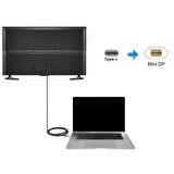 DAYTONA K-02 TYPE-C=--MİNİ DP ADAPTÖR ÇEVİRİCİ (4K GÖRÜNTÜ AKTARIM KABLOSU)
