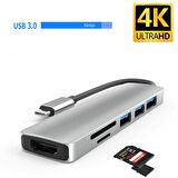 DAYTONA HC-13 TYPE-C=--USB3.0 6'SI BİR ARADA ADAPT.