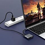 Daytona FC02 Macbook Uyumlu Type-C™ To 4K Ultra Hd 1080p Hdmı/ Vga/ Pd Şarj/ USB 3.0 4IN1 Çevirici Hub Adaptör