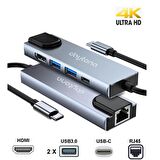 DAYTONA FC55 TİP-C=--2USB3.0/4KHDMI/G.BIT RJ 45/PD