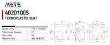 METE ENERJİ Termoplastik Buat 110x110x65mm IP67 IK06 ( 6 adet )