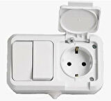 METE ENERJİ KOMİTATÖR + KAPAKLI TOPRAKLI PRİZ