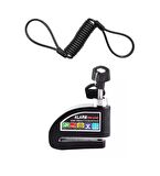 Motorsiklet Alarm Disc Lock 110db Alarmlı Kablolu Disk Kilidi R8201