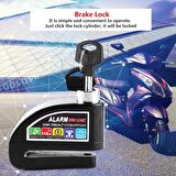 Motorsiklet Alarm Disc Lock 110db Alarmlı Kablolu Disk Kilidi R8201