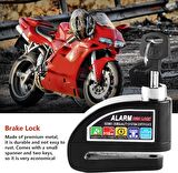 Motorsiklet Alarm Disc Lock 110db Alarmlı Kablolu Disk Kilidi R8201