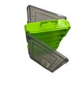 Captain 7221 Sahte Balık Kutusu 12 Gözlü 13x9x3.5cm - Yeşil