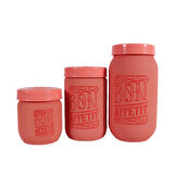 Herevin 171601-802 Desenli Kavanoz Seti 3'lü (425-660-1000 ml)
