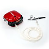 Rox 0066 Akülü Airbrush Kompresör Mini Boya Tabancası Seti