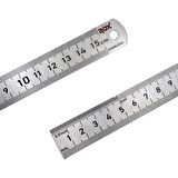 Rox 0198 Çift Taraflı Çelik Cetvel 150 mm