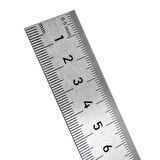 Rox 0199 Çift Taraflı Çelik Cetvel 300 mm