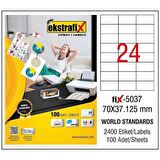 Ekstrafix Lazer Etiket (FİX5037)    70X37,125 MM