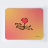 Kalpli Uçan Balon Köpek Mousepad