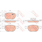 Ford On Fren Balatası Connect 1,8tdci 02 /> Focus 1,8tdci 98>05 - Trw Gdb1532