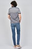 Fulker Erkek Desenli Polo Yaka T-Shirt 1341706 Lacivert