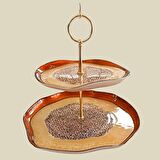 Porcını Katlı Sunum Tabak 28 x 21