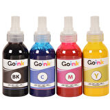 Goink Canon GI-45 Uyumlu 4 lü Mürekkep Seti (4x100 ml CMYK) – Özel Valfli Kapaklı, Sızdırmaz, Yüksek