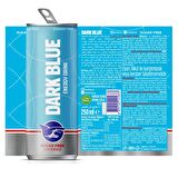Dark Blue Energy Drink Suger Free 12x250ml Şekersiz Enerji İçeceği