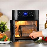 Schafer Thermochef Oven Airfryer Sıcak Hava Fritözü ve Fırın-Siyah