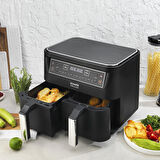 Schafer Termochef Dual 8 lt Yağsız Airfryer Siyah