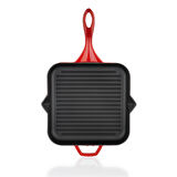 Schafer Guss Chef Döküm Kare Grill Tava 28x28Cm-1 Parça-Kırmızı