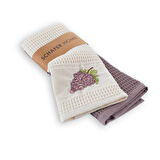 Schafer Home Grape 2 Li Kurulama Bezi 45X65 -Mor