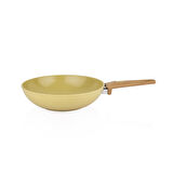 Schafer Fiesta Seramik Wok Tava 28 Cm-1 Parça-Yeşil