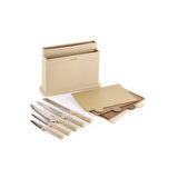 Schafer Forge Kesme Tahtası/Bıçak Seti 10 Parça-Krem