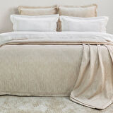 Schafer Home Pavia Şönil Yatak Örtüsü Nevresim Seti 7 Parça-Bej