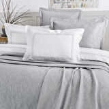 Schafer Home Pavia Şönil Yatak Örtüsü Nevresim Seti 7 Parça-Gri