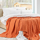 Schafer Home Kylie Yatak Örtüsü Nevresim Seti 7 Parça-Kiremit