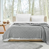 Schafer Home Kylie Yatak Örtüsü Nevresim Seti 7 Parça-Gri