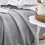 Schafer Home Kylie Yatak Örtüsü Nevresim Seti 7 Parça-Gri