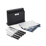 Schafer Forge Kesme Tahtası/Bıçak Seti 10 Parça-Siyah