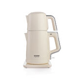 Schafer Teaform Plus Paslanmaz Çay Makinesi-Krem