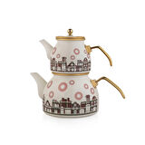 Schafer Spark Emaye Çaydanlık Takımı 3 Parça-Asorti