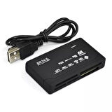Ayt Powermaster PM-9066 TF SD MMC Mini Micro SD Çoklu Usb Kart Okuyucu Card Reader
