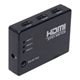 Ayt Powermaster 3 Giriş 1 Çıkış HDMI Switcher Toplayıcı PM-6853 Kumandalı Adaptörsüz