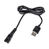 Ayt Tıraş Makinaları İçin Usb Şarj Kablosu 1 Metre Tıraş Makinası Elektirik Enerji Kablosu No:7