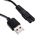 Ayt Tıraş Makinaları İçin Usb Şarj Kablosu 1 Metre Tıraş Makinası Elektirik Kablosu No:1 