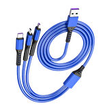 Ayt Powermaster 3 İn 1 Mavi 1.2 Metre Type-c Micro Lightning İphone Şarj Data Kablosu