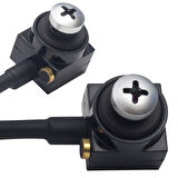 POWERMASTER PM-19312 3.6MM 800 TVL 1/4 SENSOR MİKROFONLU VİDA TİP MİNİ KAMERA