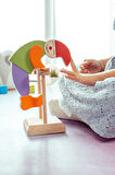  Ahşap Sallanan Palyaço Renkli Doğal Masif Ahşap Palyaço Sallanan Bebek Çocuk Oyuncağı
