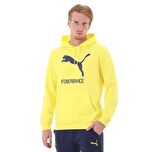 Fenerbahçe Orijinal Puma Sweat, Lisanslı Kapüşonlu Sarı Sweat