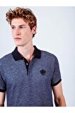 Fenerbahçe Orijinal Diagonal Desen Polo Yaka T-Shirt Hediyelik Ahşap Kutulu